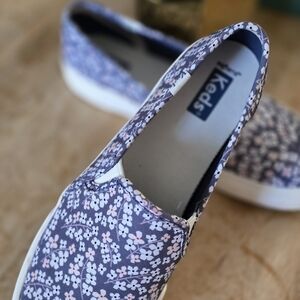 Keds Women's Purple Floral Slip-On Sneakers